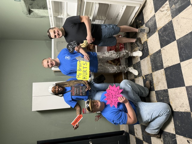 Players celebrating after escaping The Apartment