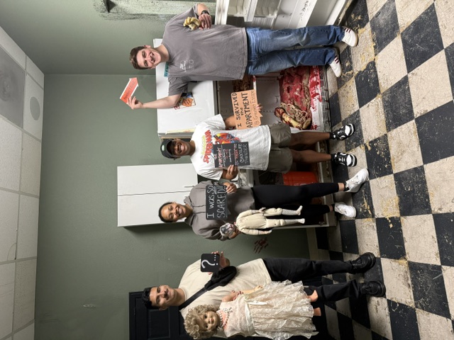 Group surviving The Apartment escape room