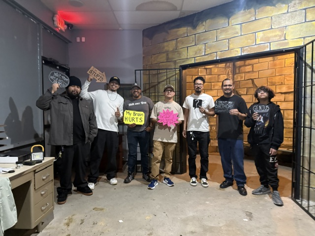 Group celebrating after Jail Break